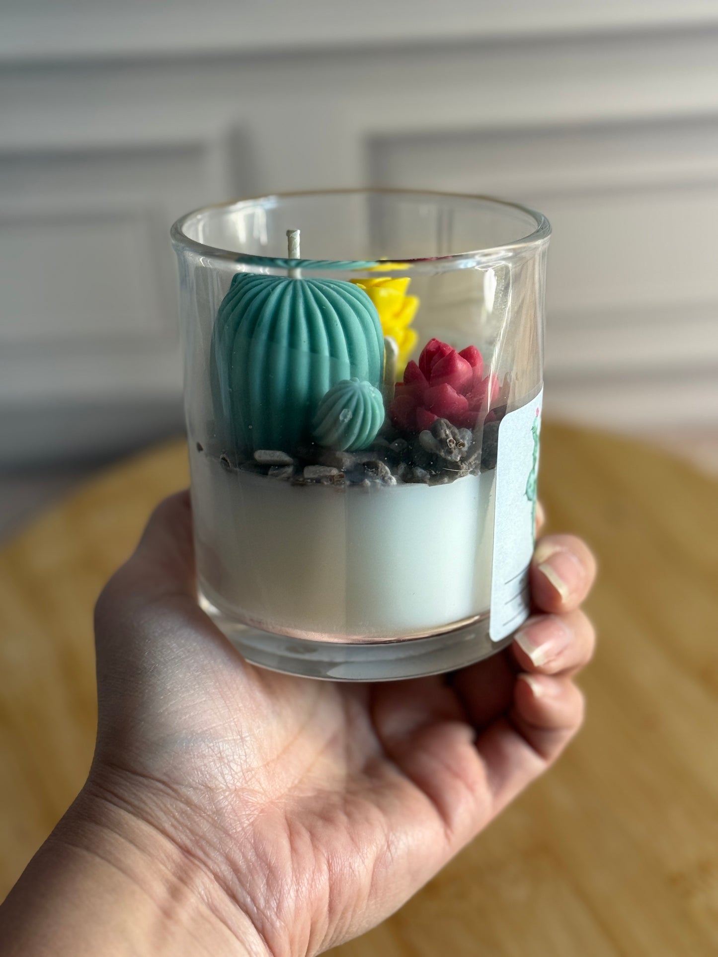 Cactus Flower Candle
