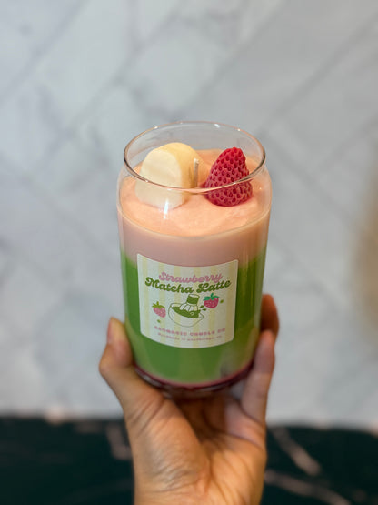 Strawberry Matcha Latte Candle