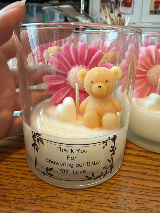 Customized candles for event Bear&Daisy