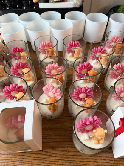 Customized candles for event Bear&Daisy