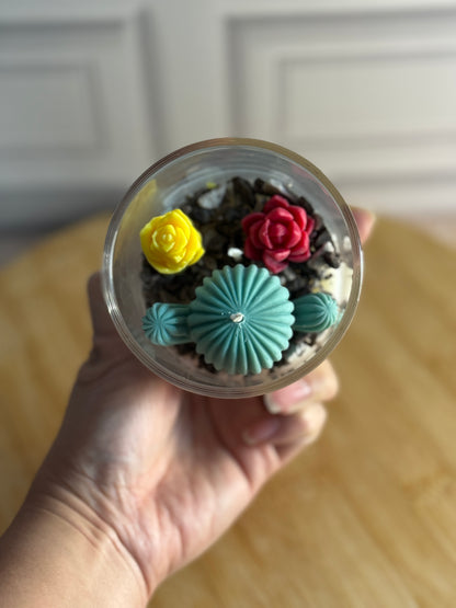 Cactus Flower Candle