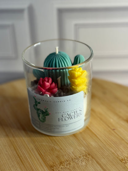 Cactus Flower Candle