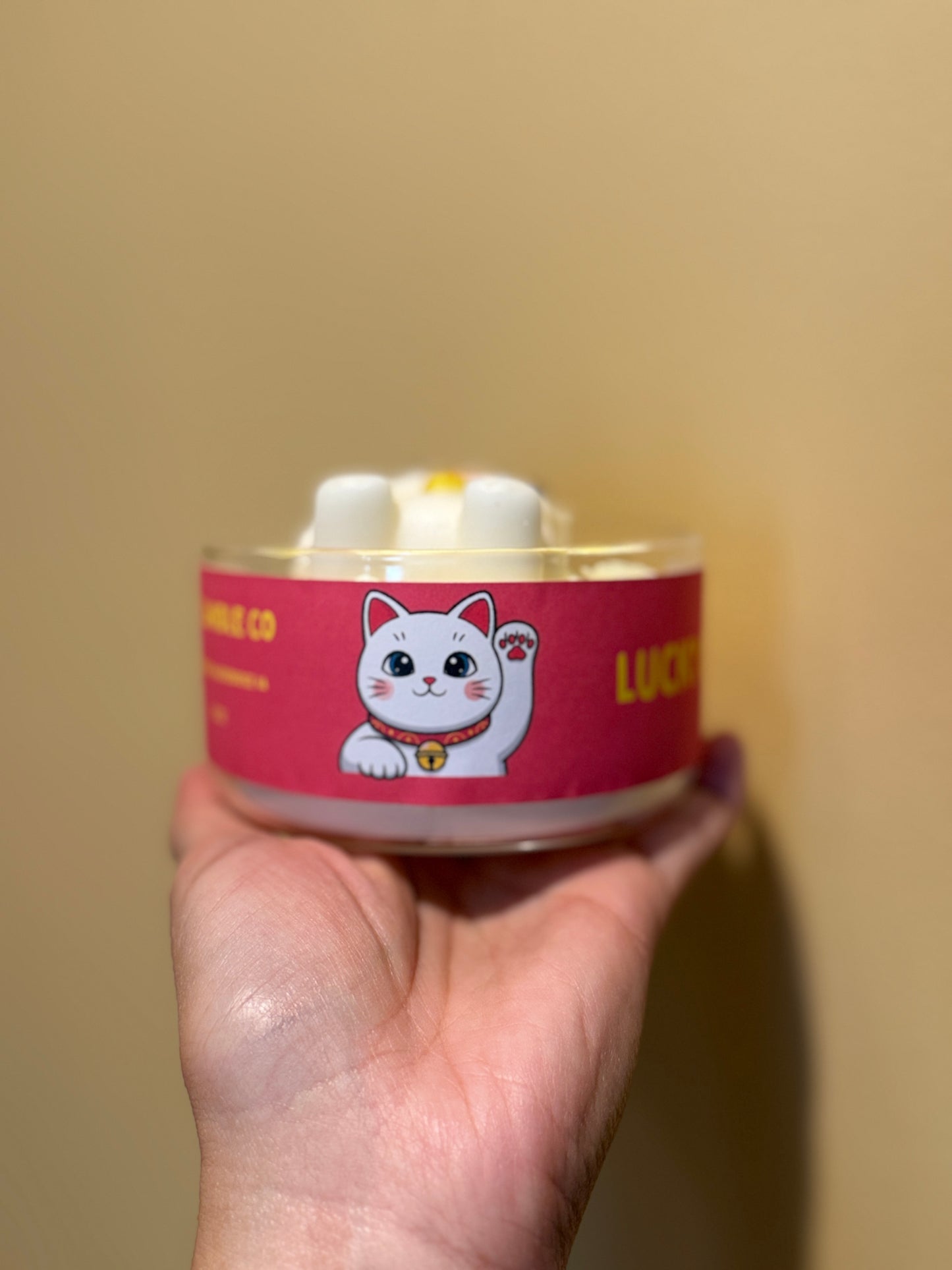 Lucky Cat Candle