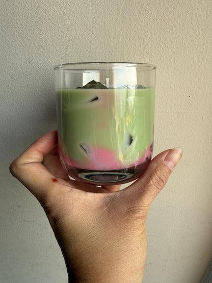 Strawberry Matcha Latte Candle