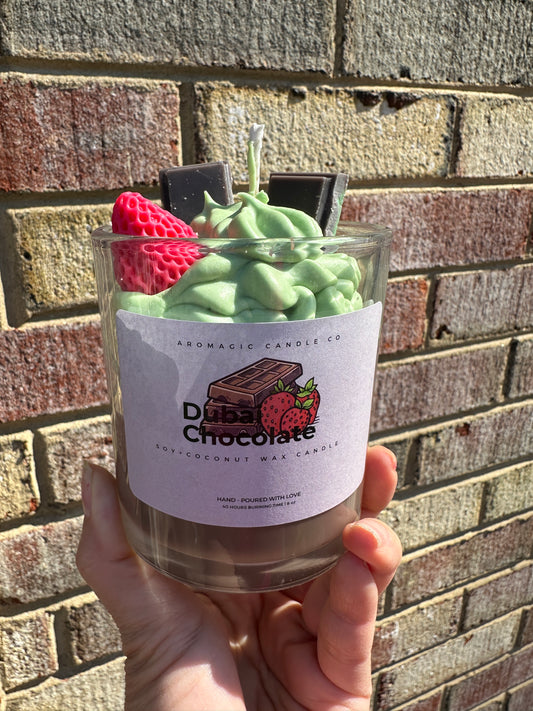 Dubai Chocolate Candle