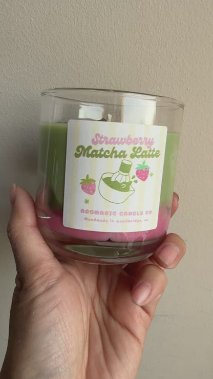 Strawberry Matcha Latte Candle