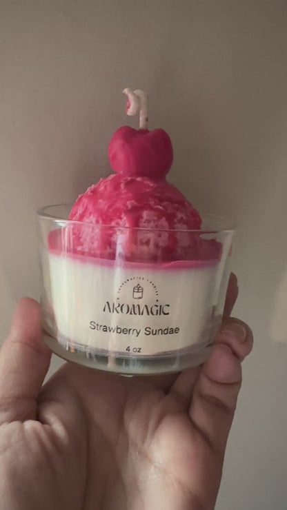 Strawberry Sundae Candle